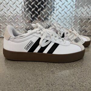 Adidas VL Court 3.0 Shoes White/Grey/Gum - Brand New with Tags - Never Worn!